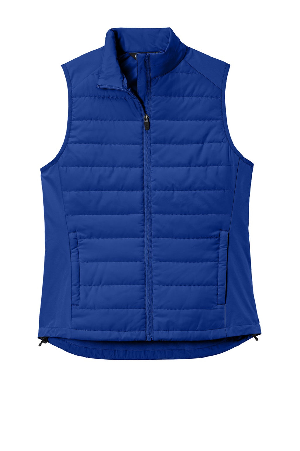 Sport-Tek LST941 Womens Teknical Hybrid Full Zip Vest True Royal Blue Flat Front