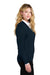 Port Authority LSW2850 Womens Easy Care Long Sleeve V-Neck Sweater River Navy Blue Model Side