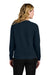 Port Authority LSW2870 Womens Easy Care Long Sleeve Button Front Cardigan Sweater River Navy Blue Model Back