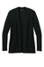 Port Authority LSW2890 Womens Easy Care Open Front Long Sleeve Cardigan Sweater w/ Pockets Deep Black Flat Front