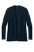 Port Authority LSW2890 Womens Easy Care Open Front Long Sleeve Cardigan Sweater w/ Pockets River Navy Blue Flat Front