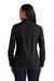 Port Authority LW100 Womens Carefree Stain Resistant Long Sleeve Button Down Shirt Deep Black Model Back