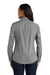 Port Authority LW100 Womens Carefree Stain Resistant Long Sleeve Button Down Shirt Gusty Grey Model Back