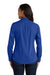 Port Authority LW100 Womens Carefree Stain Resistant Long Sleeve Button Down Shirt True Royal Blue Model Back