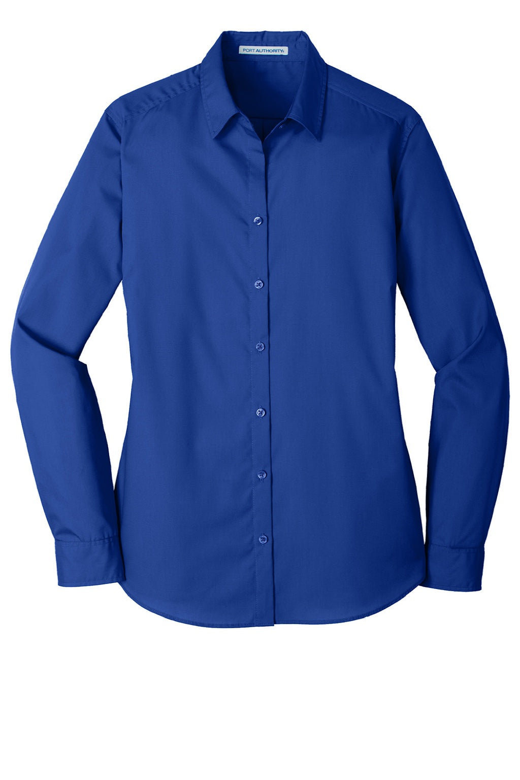 Port Authority LW100 Ladies Long Sleeve Carefree Poplin Shirt, True Royal, L Port Authority LW100 Ladies Long Sleeve Carefree Poplin Shirt, True Royal, L