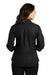 Port Authority LW102 Womens Carefree Stain Resistant 3/4 Sleeve Button Down Shirt Deep Black Model Back