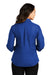 Port Authority LW102 Womens Carefree Stain Resistant 3/4 Sleeve Button Down Shirt True Royal Blue Model Back