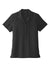 Port Authority LW400 Womens Performance Moisture Wicking Short Sleeve Button Down Camp Shirt Black Flat Front