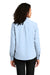 Port Authority LW401 Womens Performance Moisture Wicking Long Sleeve Button Down Shirt Cloud Blue Model Back