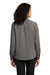 Port Authority LW401 Womens Performance Moisture Wicking Long Sleeve Button Down Shirt Graphite Grey Model Back