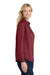 Port Authority LW808 Womens SuperPro Wrinkle Resistant React Long Sleeve Button Down Shirt Burgundy Model Side