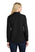 Port Authority LW808 Womens SuperPro Wrinkle Resistant React Long Sleeve Button Down Shirt Deep Black Model Back