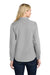 Port Authority LW808 Womens SuperPro Wrinkle Resistant React Long Sleeve Button Down Shirt Gusty Grey Model Back