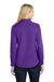 Port Authority LW808 Womens SuperPro Wrinkle Resistant React Long Sleeve Button Down Shirt Purple Model Back