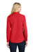 Port Authority LW808 Womens SuperPro Wrinkle Resistant React Long Sleeve Button Down Shirt Rich Red Model Back