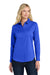 Port Authority LW808 Womens SuperPro Wrinkle Resistant React Long Sleeve Button Down Shirt True Royal Blue Model Front