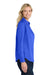 Port Authority LW808 Womens SuperPro Wrinkle Resistant React Long Sleeve Button Down Shirt True Royal Blue Model Side