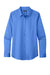 Port Authority LW808 Womens SuperPro Wrinkle Resistant React Long Sleeve Button Down Shirt Ultramarine Blue Flat Front