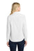 Port Authority LW808 Womens SuperPro Wrinkle Resistant React Long Sleeve Button Down Shirt White Model Back