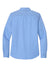 Port Authority LW816 Womens Nailhead Easy Care Long Sleeve Button Down Shirt Swiss Blue Flat Back