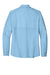 Port Authority LW960 Womens Daybreak Moisture Wicking Long Sleeve Button Down Shirt w/ Pockets Light Blue Flat Back
