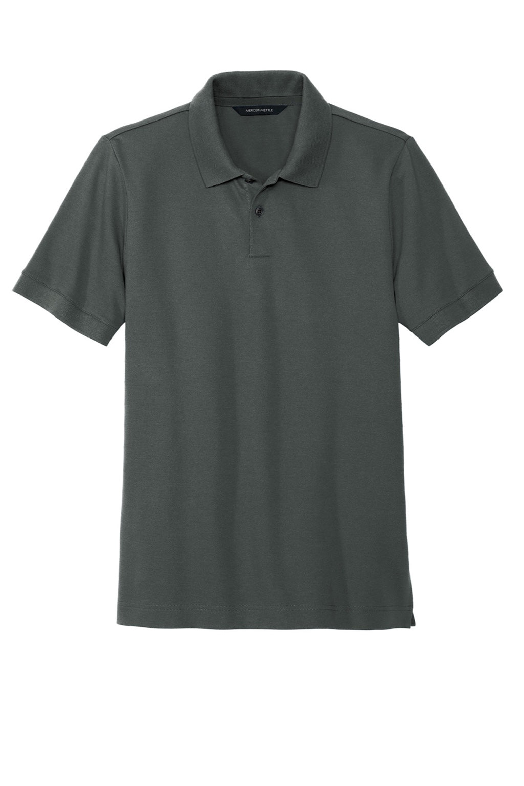 Mercer+Mettle MM1000 Moisture Wicking Short Sleeve Polo Shirt Anchor Grey Flat Front