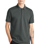 Mercer+Mettle Mens Moisture Wicking Short Sleeve Polo Shirt - Anchor Grey
