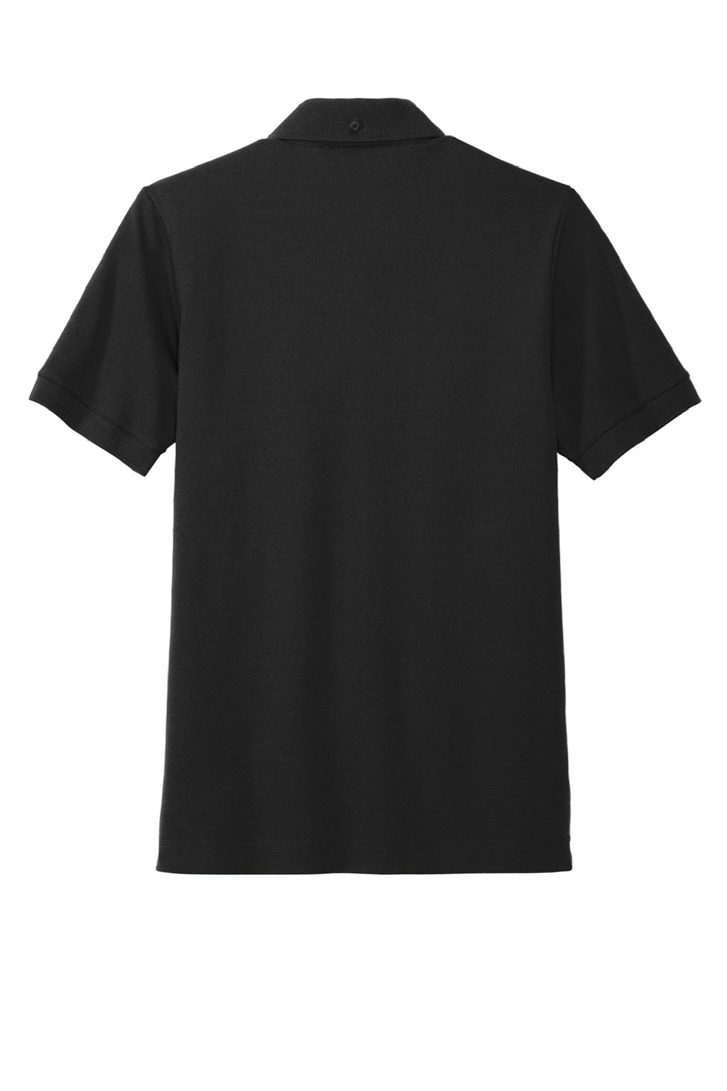 Mercer+Mettle MM1000 Moisture Wicking Short Sleeve Polo Shirt Deep Black Flat Back