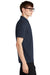 Mercer+Mettle MM1000 Mens Moisture Wicking Short Sleeve Polo Shirt Night Navy Blue Model Side