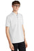 Mercer+Mettle MM1000 Mens Moisture Wicking Short Sleeve Polo Shirt White Model 3Q