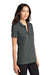 Mercer+Mettle MM1001 Womens Moisture Wicking Short Sleeve Polo Shirt Anchor Grey Model 3Q