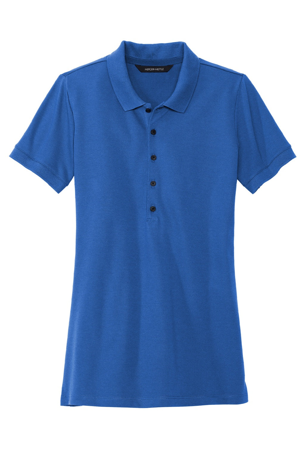 Mercer+Mettle MM1001 Moisture Wicking Short Sleeve Polo Shirt Blue Note Flat Front