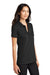 Mercer+Mettle MM1001 Womens Moisture Wicking Short Sleeve Polo Shirt Deep Black Model 3Q