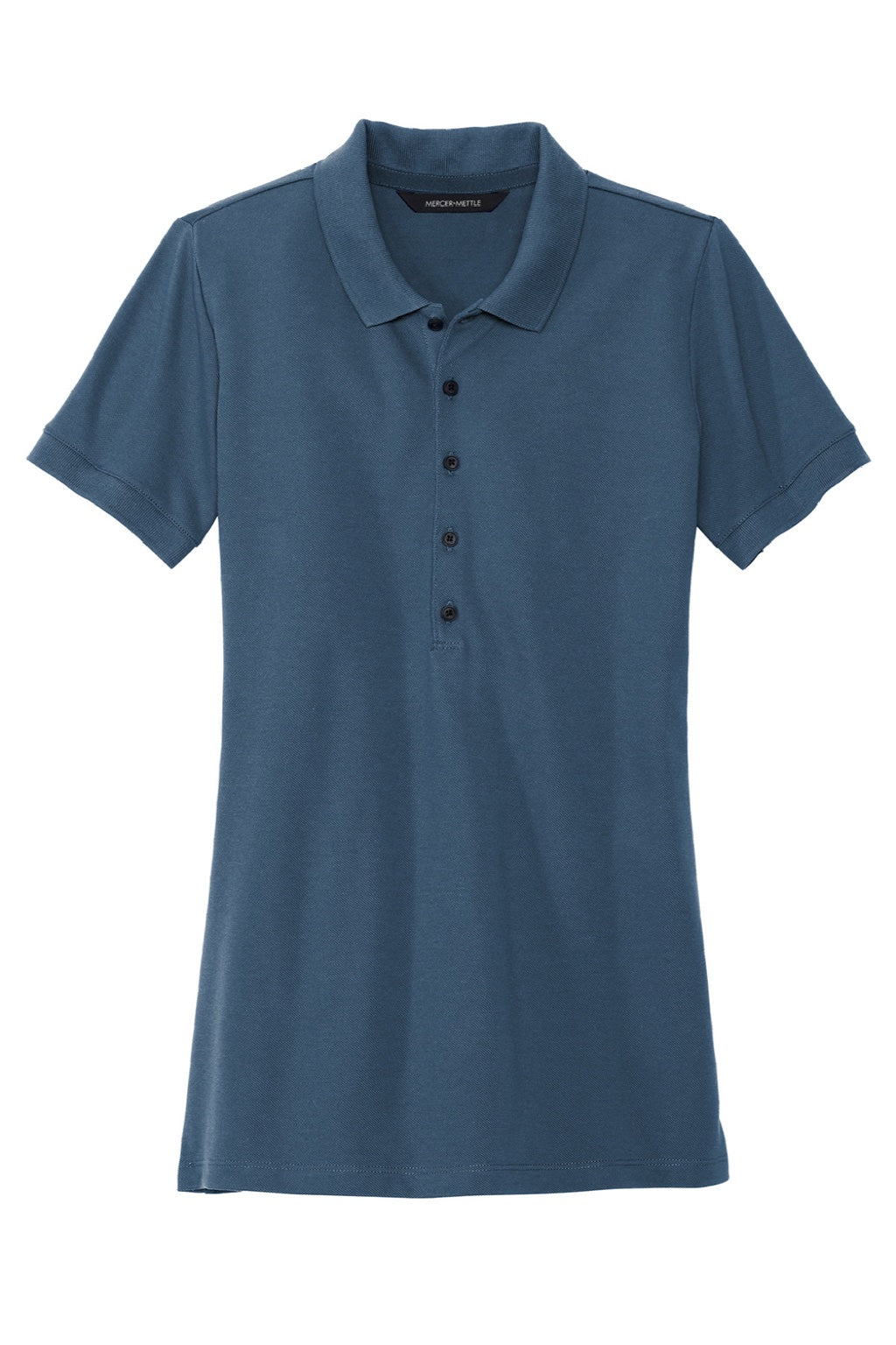 Mercer+Mettle MM1001 Moisture Wicking Short Sleeve Polo Shirt Insignia Blue Flat Front