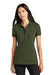 Mercer+Mettle MM1001 Womens Moisture Wicking Short Sleeve Polo Shirt Townsend Green Model Front