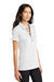 Mercer+Mettle MM1001 Womens Moisture Wicking Short Sleeve Polo Shirt White Model 3Q