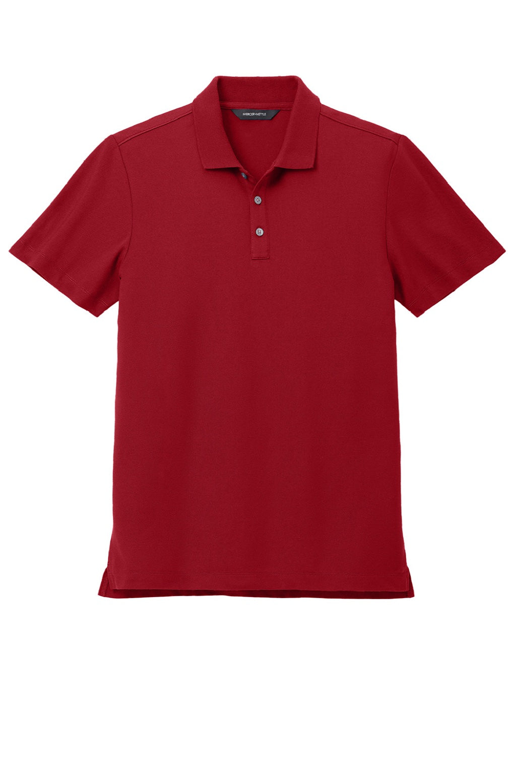 Mercer+Mettle MM1004 Moisture Wicking Short Sleeve Polo Shirt Apple Red Flat Front