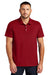 Mercer+Mettle MM1004 Mens Moisture Wicking Short Sleeve Polo Shirt Apple Red Model Front