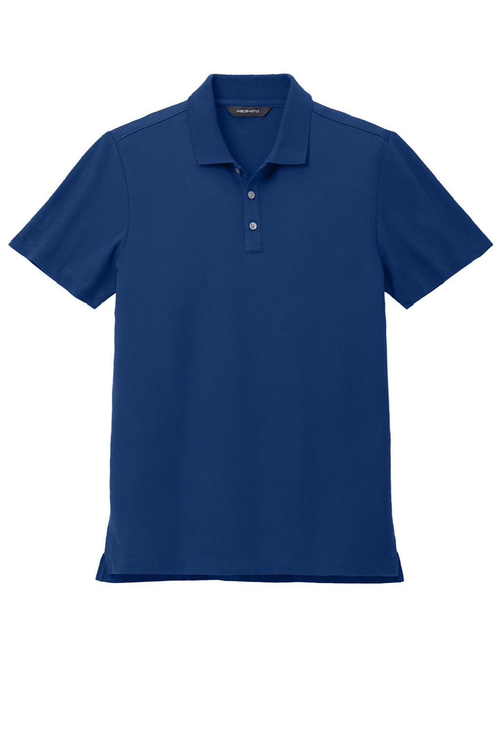 Mercer+Mettle MM1004 Moisture Wicking Short Sleeve Polo Shirt Note Blue Flat Front