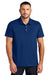 Mercer+Mettle MM1004 Mens Moisture Wicking Short Sleeve Polo Shirt Note Blue Model Front