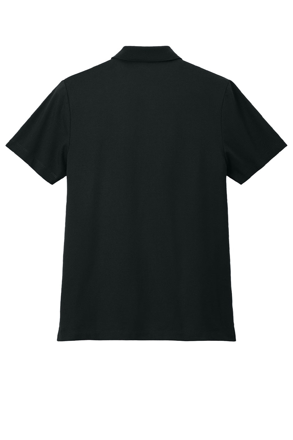 Mercer+Mettle MM1004 Moisture Wicking Short Sleeve Polo Shirt Deep Black Flat Back