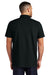 Mercer+Mettle MM1004 Mens Moisture Wicking Short Sleeve Polo Shirt Deep Black Model Back
