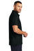 Mercer+Mettle MM1004 Mens Moisture Wicking Short Sleeve Polo Shirt Deep Black Model Side
