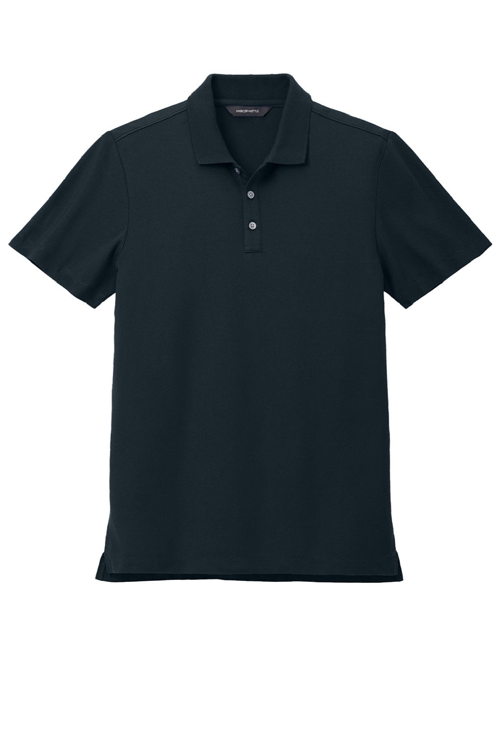 Mercer+Mettle MM1004 Moisture Wicking Short Sleeve Polo Shirt Night Navy Blue Flat Front