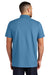 Mercer+Mettle MM1004 Mens Moisture Wicking Short Sleeve Polo Shirt Parisian Blue Model Back