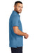 Mercer+Mettle MM1004 Mens Moisture Wicking Short Sleeve Polo Shirt Parisian Blue Model Side
