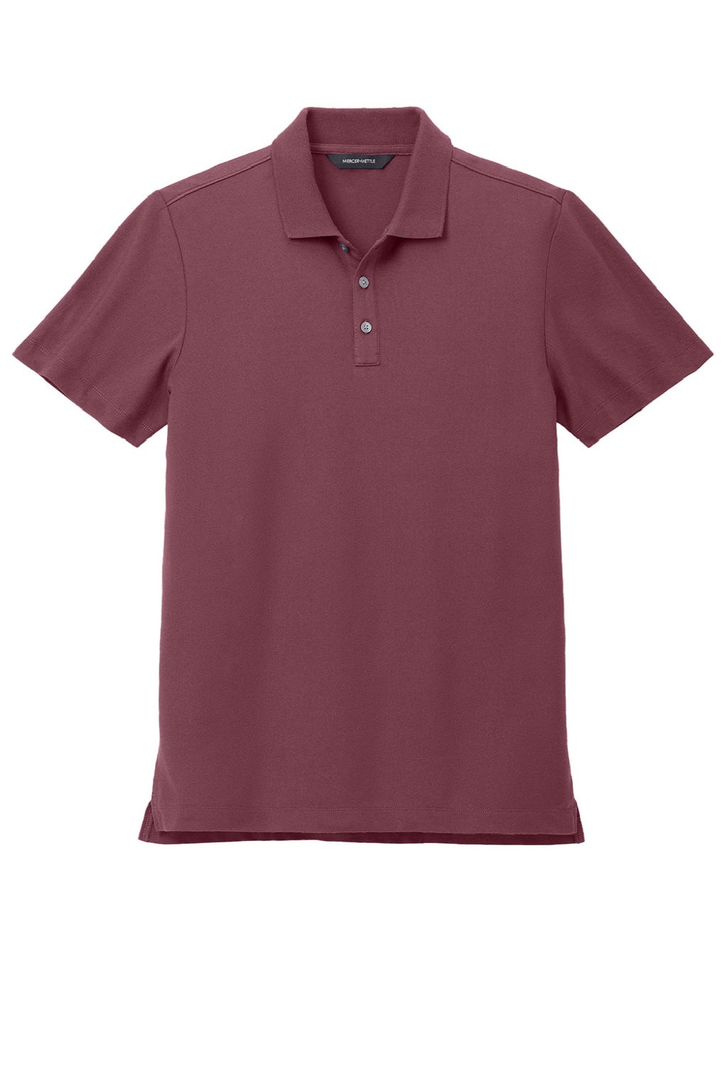 Mercer+Mettle MM1004 Moisture Wicking Short Sleeve Polo Shirt Rosewood Flat Front
