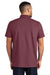 Mercer+Mettle MM1004 Mens Moisture Wicking Short Sleeve Polo Shirt Rosewood Model Back