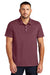 Mercer+Mettle MM1004 Mens Moisture Wicking Short Sleeve Polo Shirt Rosewood Model Front