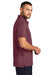 Mercer+Mettle MM1004 Mens Moisture Wicking Short Sleeve Polo Shirt Rosewood Model Side